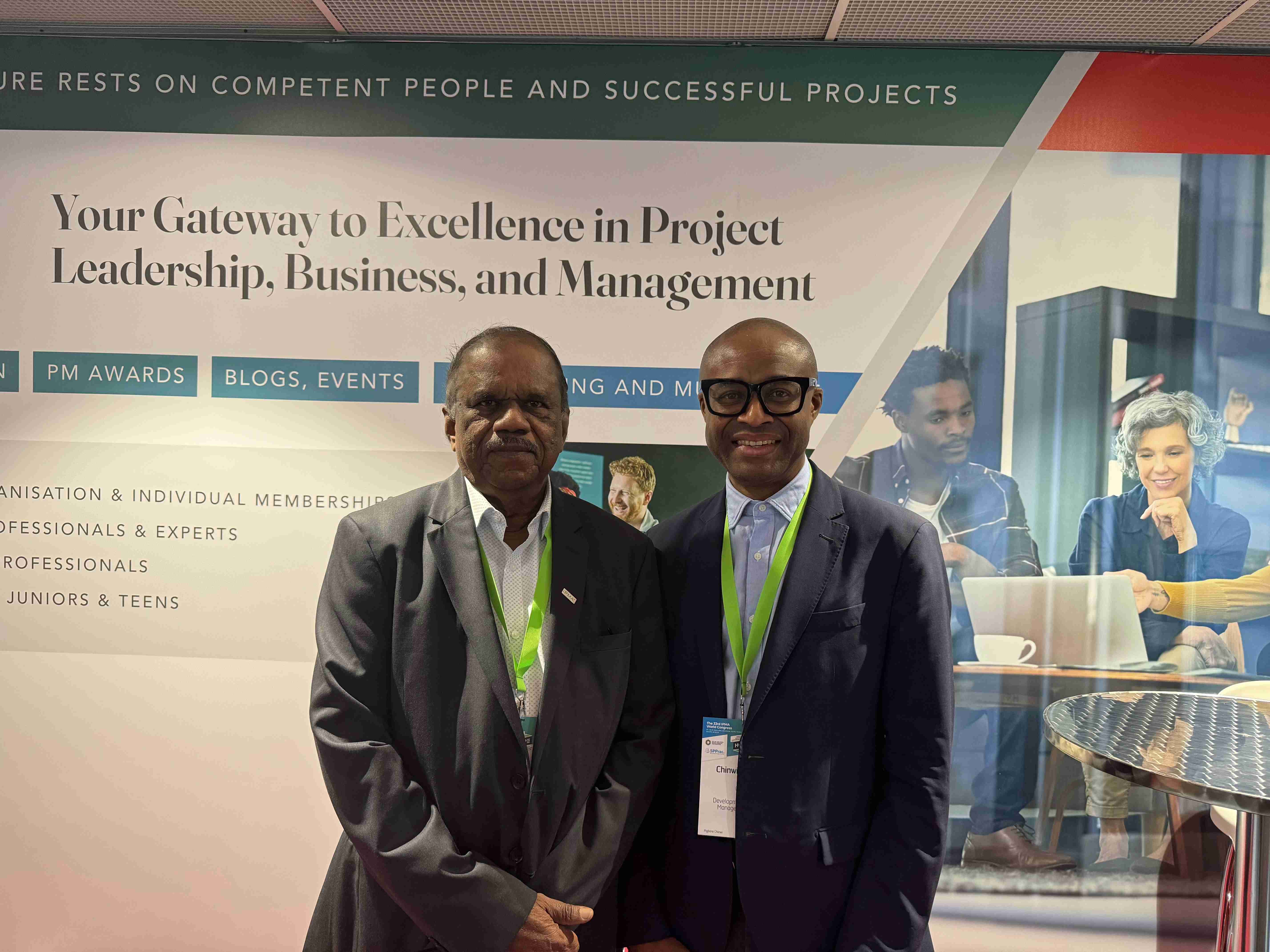 Dr. A.S. Pillai with IPMA Nigeria President Dr. Chinwi Mgbere